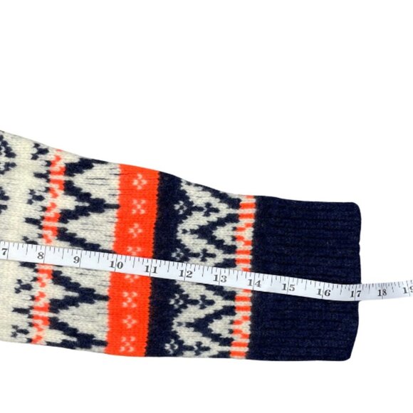 J. Crew 100% Wool Jacquard Fair Isle Knit Sweater Size Small Preppy Winter Small - Picture 6 of 9